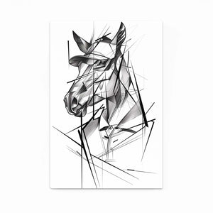 Line Horse Art