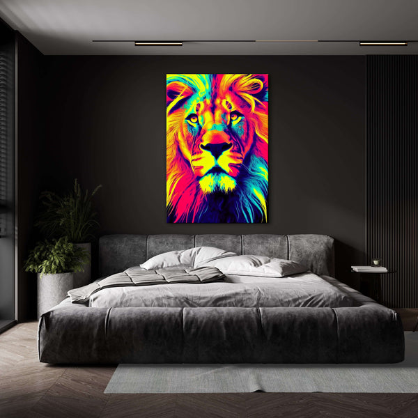 Lion Art Colorful Design | MusaArtGallery™