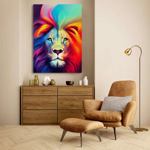 Lion Art Colorful | MusaArtGallery™