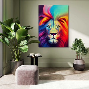 Lion Art Colorful | MusaArtGallery™