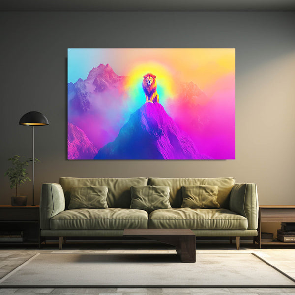 Lion Ascend Wall Art | MusaArtGallery™