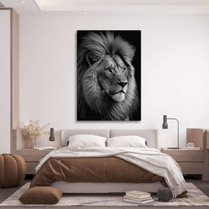 Lion Black and White Art | MusaArtGallery™