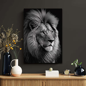 Lion Black and White Art | MusaArtGallery™