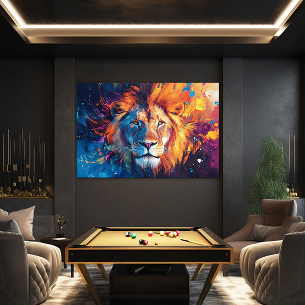 Lion Blaze Wall Art | MusaArtGallery™