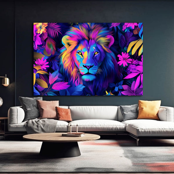 Lion Bloom Wall Art | MusaArtGallery™