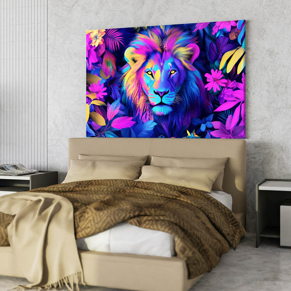 Lion Bloom Wall Art | MusaArtGallery™