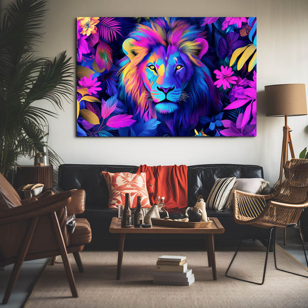 Lion Bloom Wall Art | MusaArtGallery™