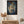 Mosaic lion canvas in a black frame in a sunlit living room | MusaArtGallery