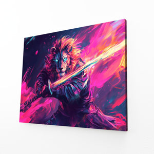 Lion Flame Wall Art | MusaArtGallery™