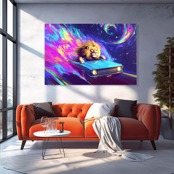 Lion Galactic Wall Art | MusaArtGallery™