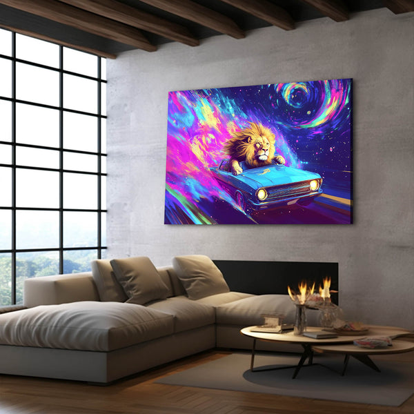 Lion Galactic Wall Art | MusaArtGallery™