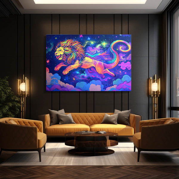 Lion Galaxy Wall Art | MusaArtGallery™