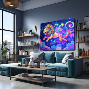Lion Galaxy Wall Art | MusaArtGallery™