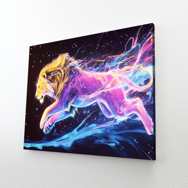 Lion Glow Wall Art | MusaArtGallery™