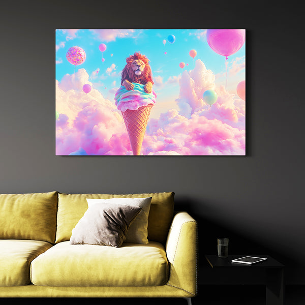 Lion Ice Cream Wall Art | MusaArtGallery™