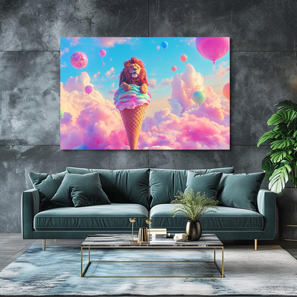 Lion Ice Cream Wall Art | MusaArtGallery™