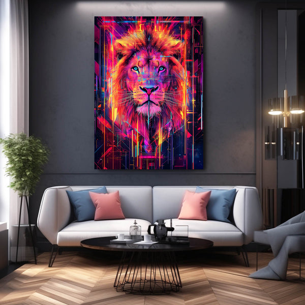 Lion Illumination Wall Art | MusaArtGallery™