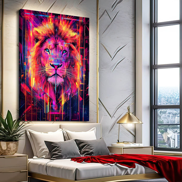 Lion Illumination Wall Art | MusaArtGallery™