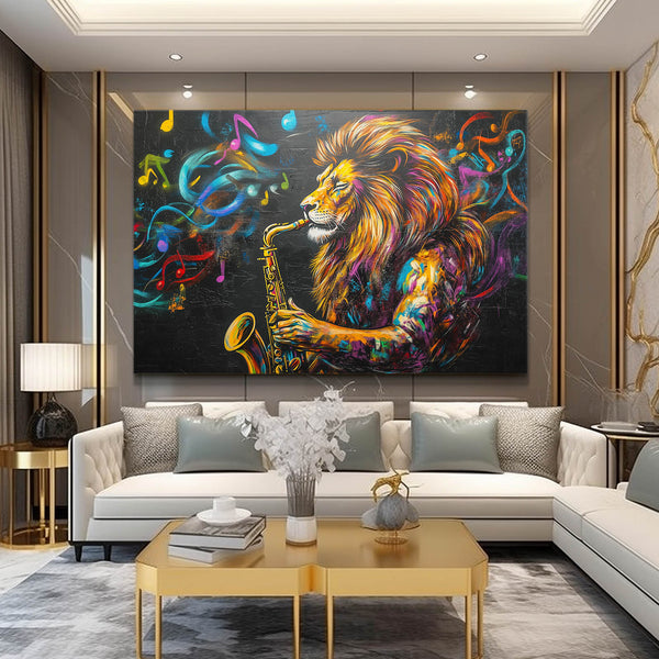 Lion Jazz Wall Art | MusaArtGallery™