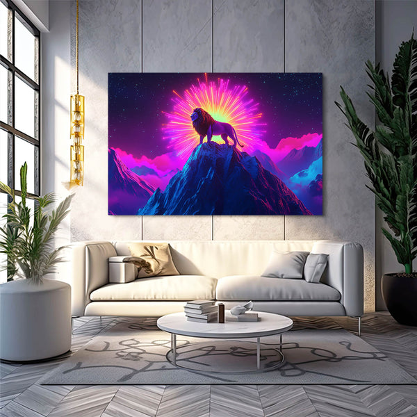 Lion Radiance Wall Art | MusaArtGallery™