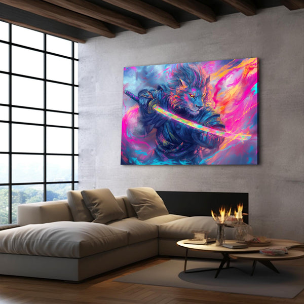 Lion Samurai Wall Art | MusaArtGallery™