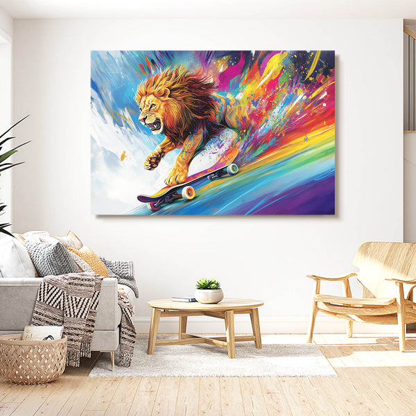 Lion Speed Wall Art | MusaArtGallery™