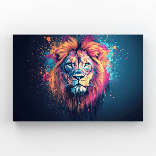 Lion Splatter Wall Art | MusaArtGallery™