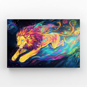 Lion Sprint Wall Art | MusaArtGallery™