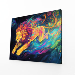 Lion Sprint Wall Art | MusaArtGallery™