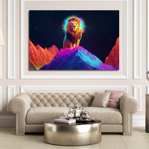 Lion Summit Wall Art | MusaArtGallery™