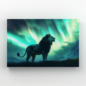 Lion Wall Art Aurora Glow | MusaArtGallery™