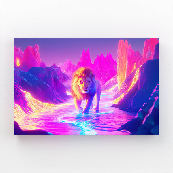 Lion Wall Art Aurora Path | MusaArtGallery™