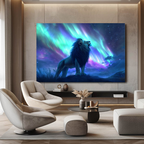 Lion Wall Art Aurora | MusaArtGallery™