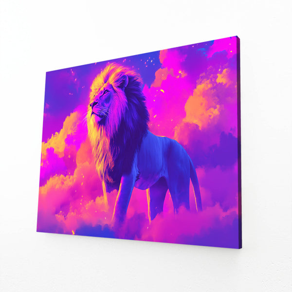 Lion Wall Art Celestial Glow | MusaArtGallery™