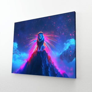 Lion Wall Art Celestial Majesty | MusaArtGallery™