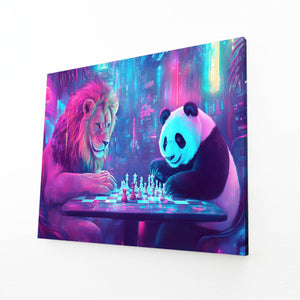 Lion Wall Art Chess Game | MusaArtGallery™