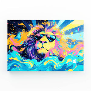 Lion Wall Art Cool Shades | MusaArtGallery™