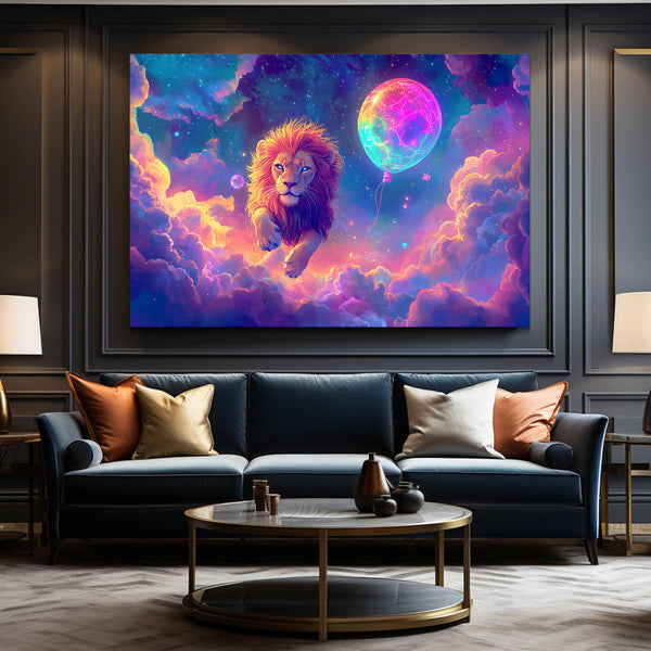 Lion Wall Art Cosmic Dream | MusaArtGallery™