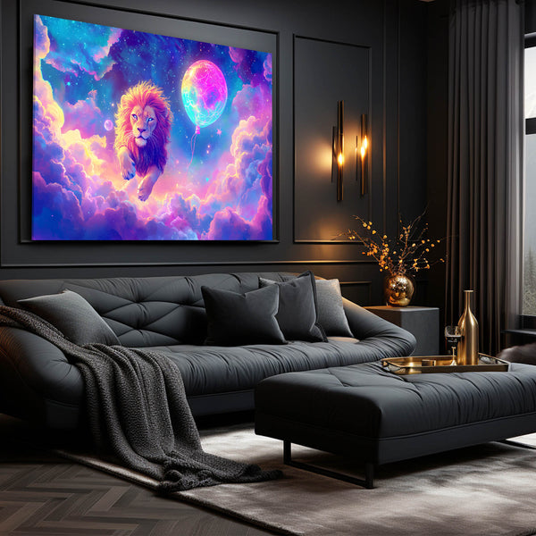 Lion Wall Art Cosmic Dream | MusaArtGallery™