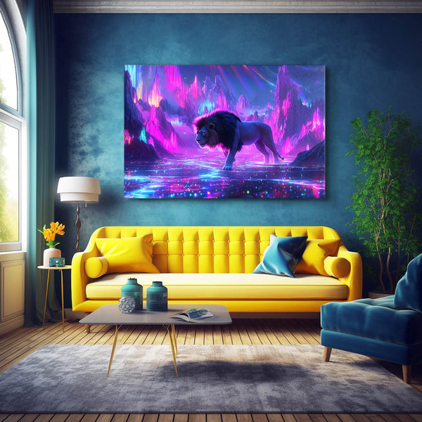 Lion Wall Art Cosmic Realm | MusaArtGallery™