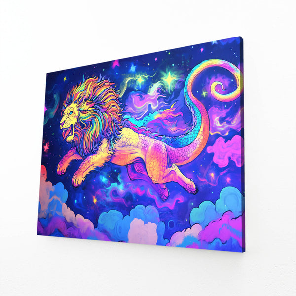 Lion Wall Art Cosmic Roar | MusaArtGallery™