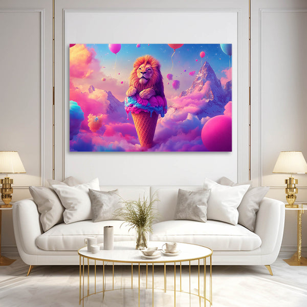 Lion Wall Art Dreamscape Bliss | MusaArtGallery™