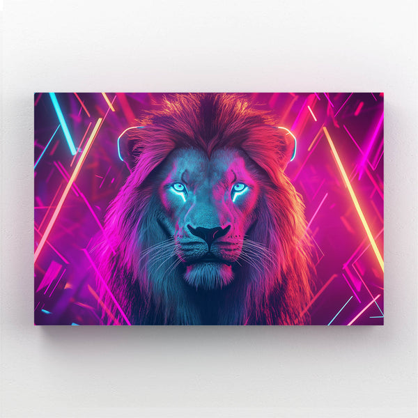 Lion Wall Art Electric Aura | MusaArtGallery™