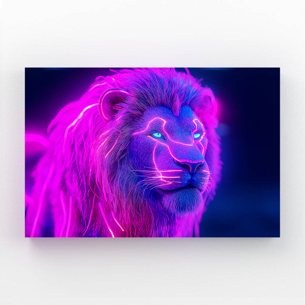 Lion Wall Art Electric Majesty | MusaArtGallery™