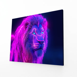 Lion Wall Art Electric Majesty | MusaArtGallery™