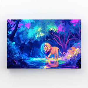 Lion Wall Art Enchanted Oasis | MusaArtGallery™