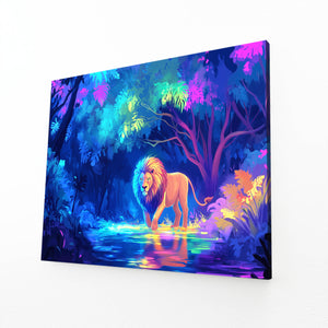 Lion Wall Art Enchanted Oasis | MusaArtGallery™