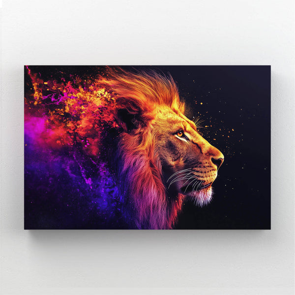 Lion Wall Art Fiery Elegance | MusaArtGallery™