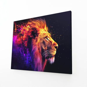 Lion Wall Art Fiery Elegance | MusaArtGallery™