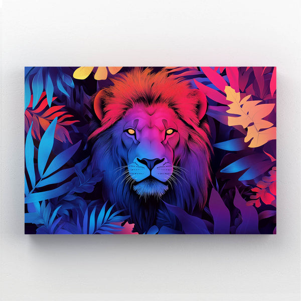 Lion Wall Art Midnight Glow | MusaArtGallery™